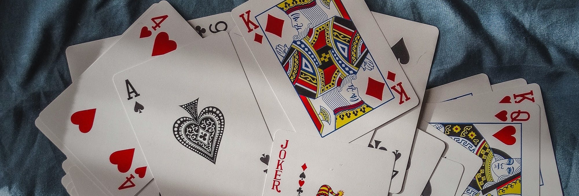 playing cards showing Math Probability HighRes