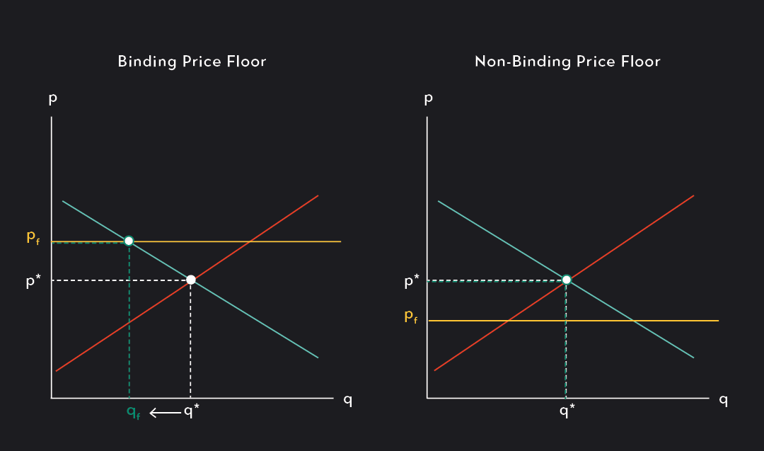 Binding and Non-Binding Price Floors