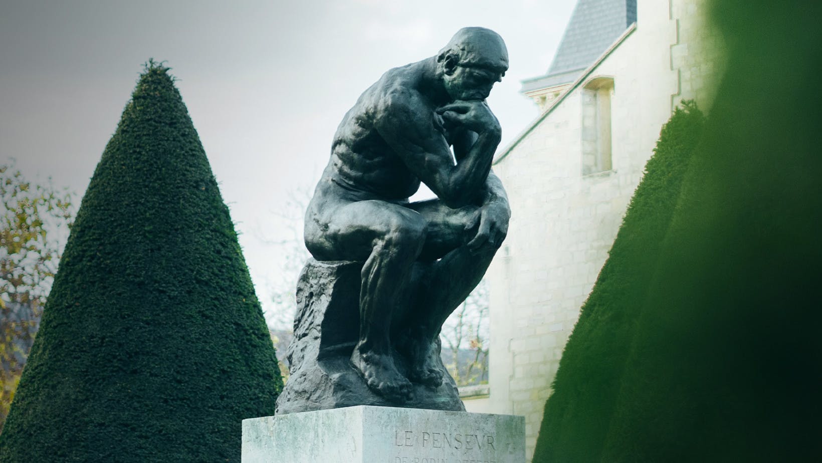 the thinker sculpture which represents liberal arts